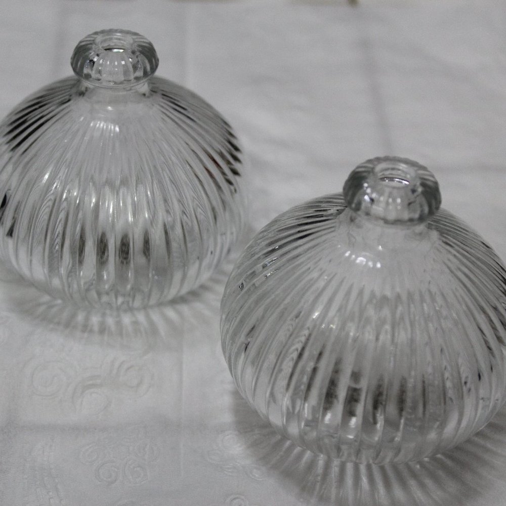 Lot of 2 Vintage Oil Lamps Made in Austria